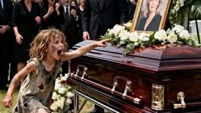 طفلة فقيرة أوقفت جنازة زوجة ملياردير… وما كُشف بعد ذلك صدم المدينة كلها